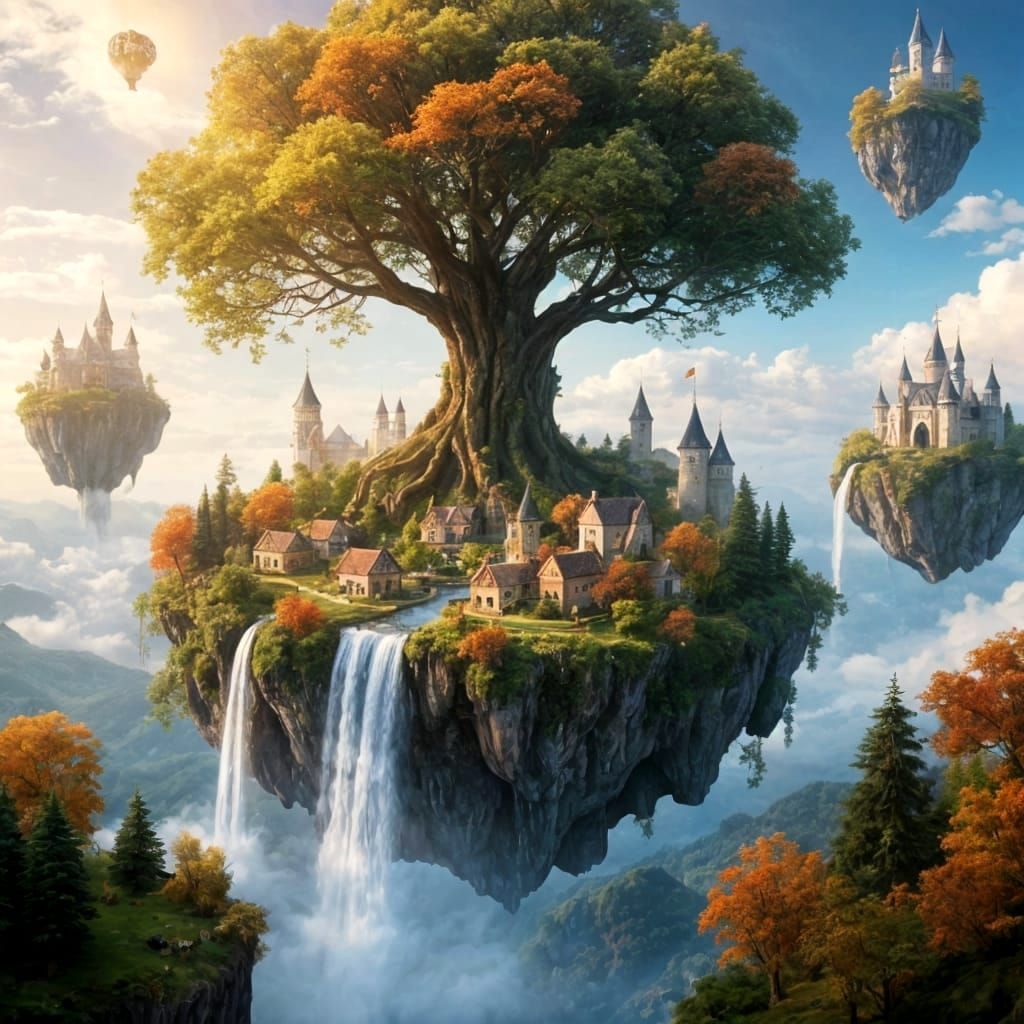 Kingdom of the floating islands  by @David Gotet