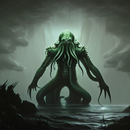 Cthulhu - AI Generated Artwork - NightCafe Creator