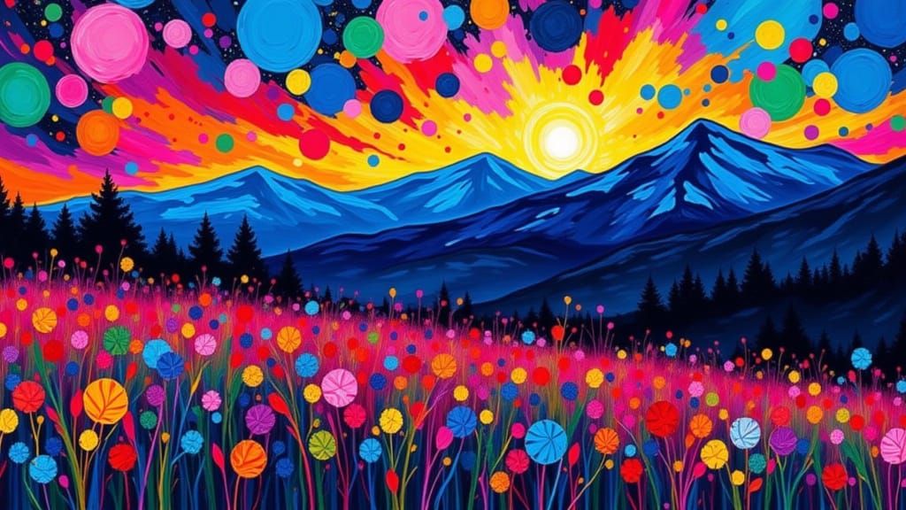 Impasto Mountain Meadow