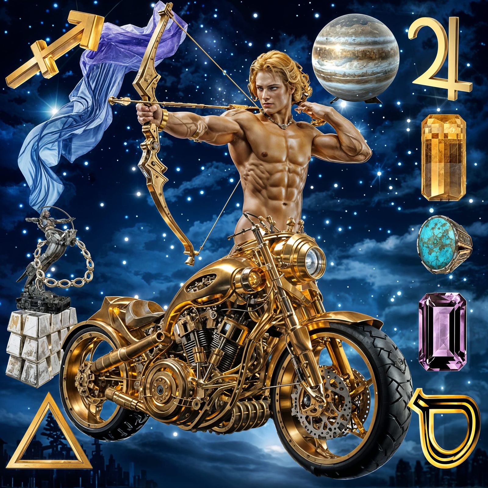 "SAGITTARIUS" ("THE ARCHER"): THE SIGN, THE SYMBOL, THE ELEMENT, THE PLANET, THE COLORS, THE METALS, THE PRECIOUS STONES...