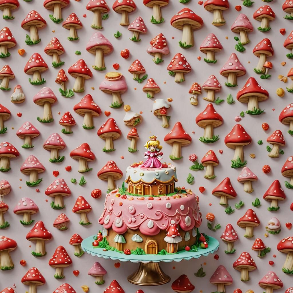 Princess Peach cake  by @Neelix