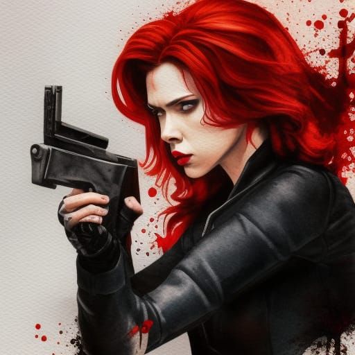 Natasha Romanoff aka Black Widow - AI Generated Artwork - NightCafe Creator