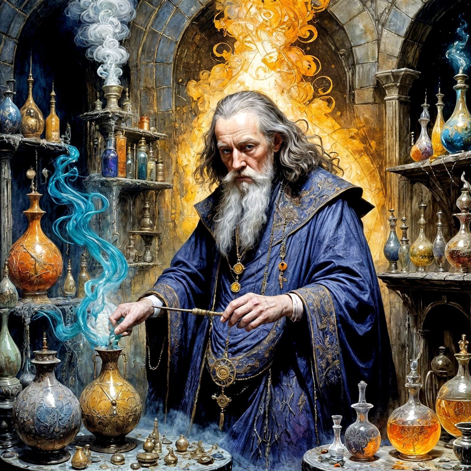 The Blue Potion  by @MissT