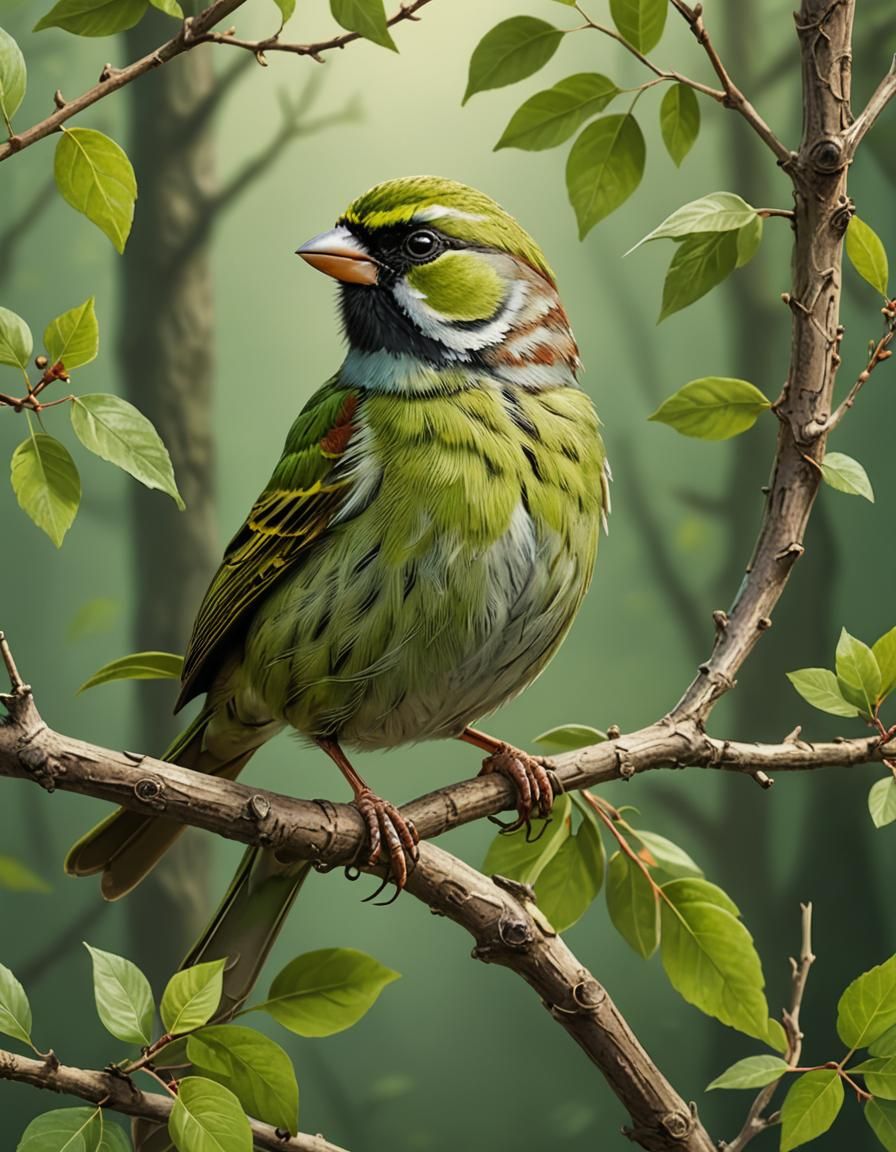 Green Sparrow