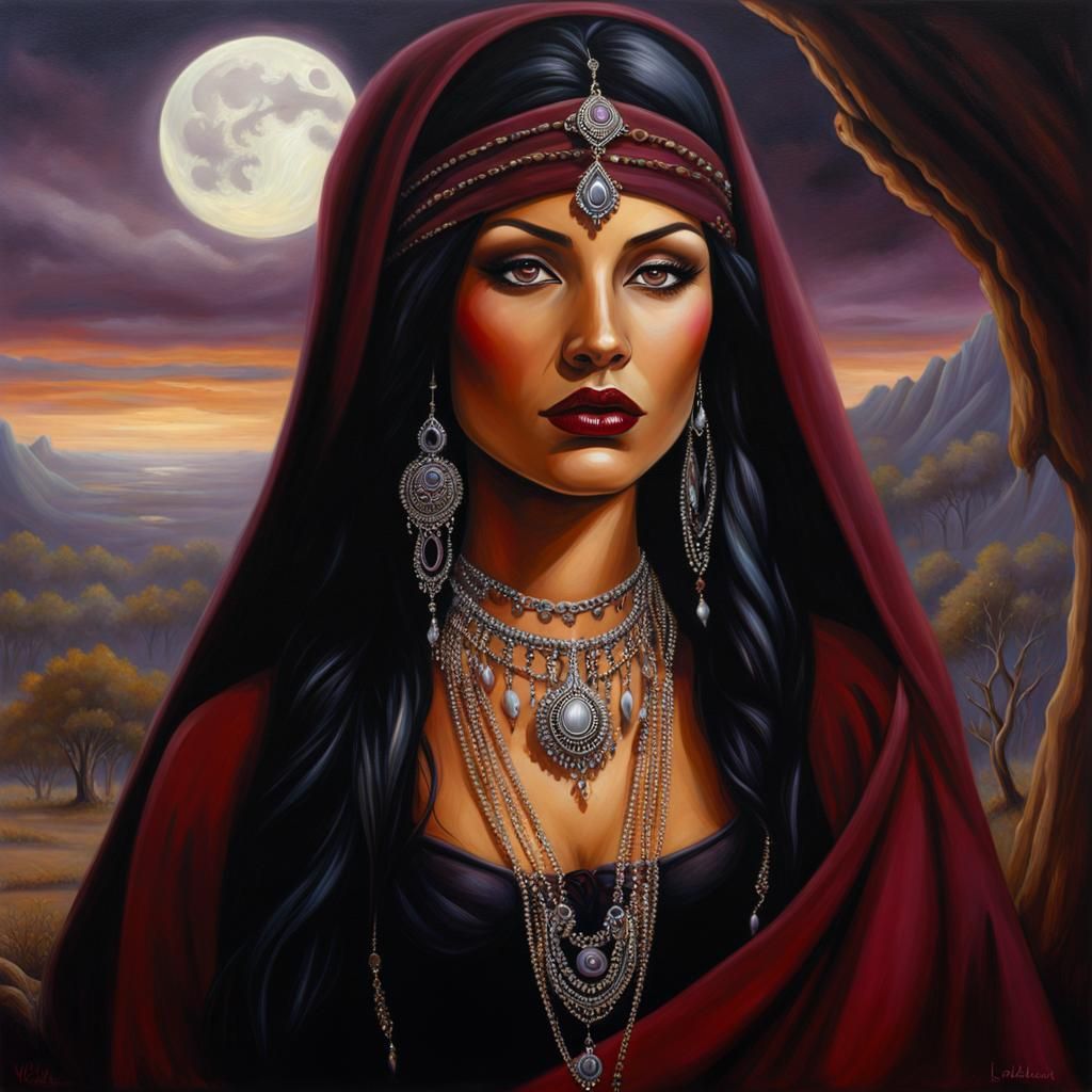 fantasy art, oil painting, character profile, 

in a fantasy...