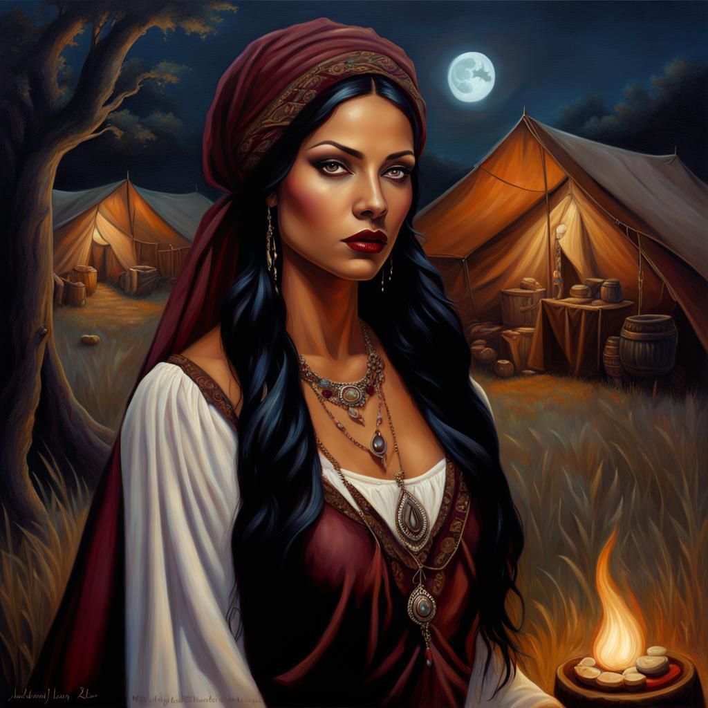 fantasy art, oil painting, character profile, 

in a fantasy...