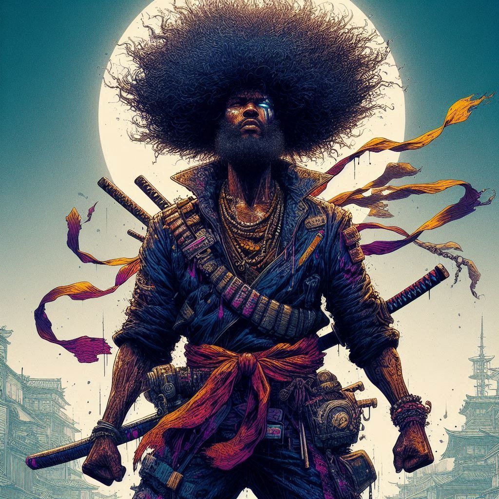 Afro Samurai - AI Generated Artwork - NightCafe Creator