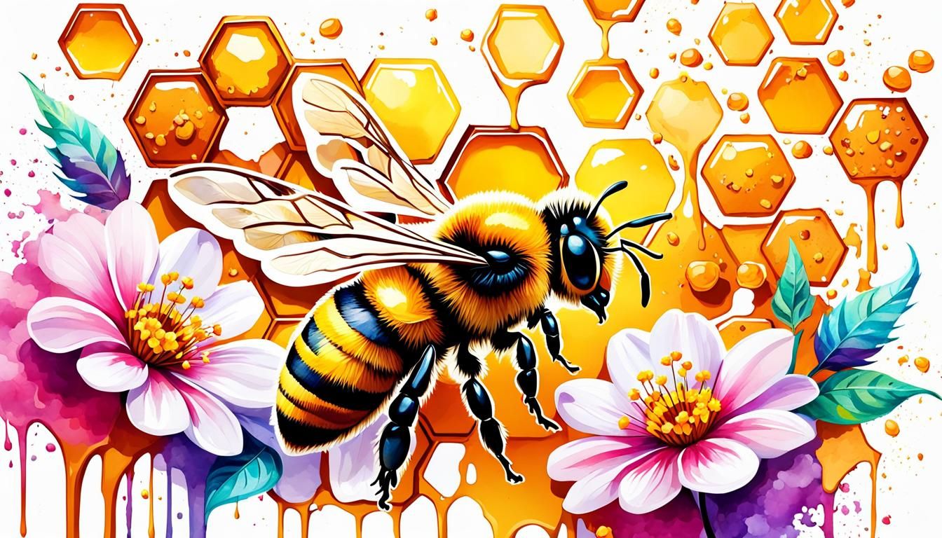 bee wallpaper - AI Generated Artwork - NightCafe Creator