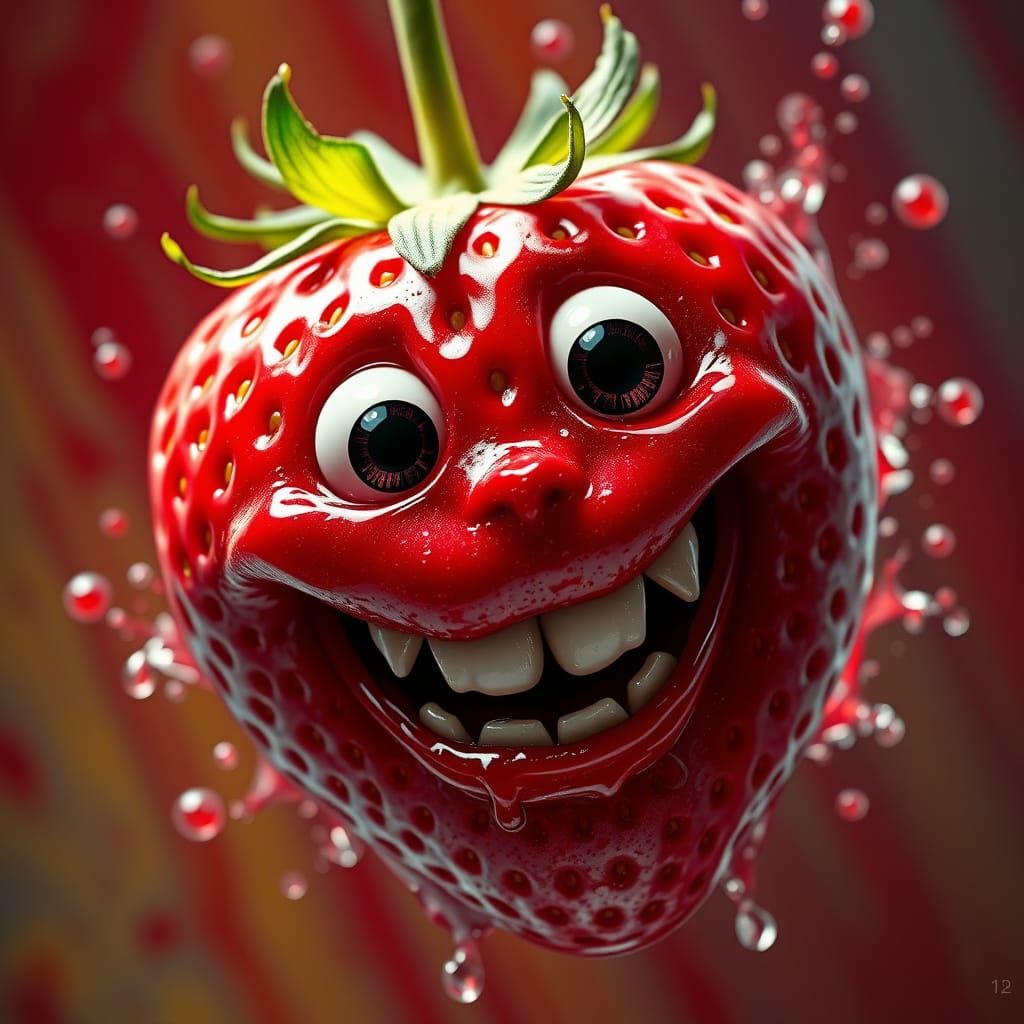 Crazy Strawberry  by @ImaginatorLucy