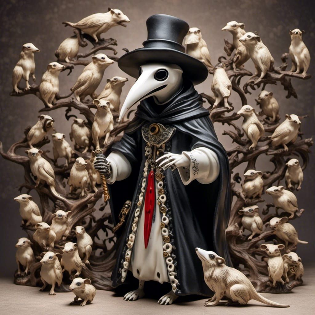 <lora:My Precious:1.0> The rat king 