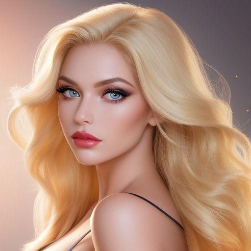 Stunning Pin-Up Model in High-Fashion Photography