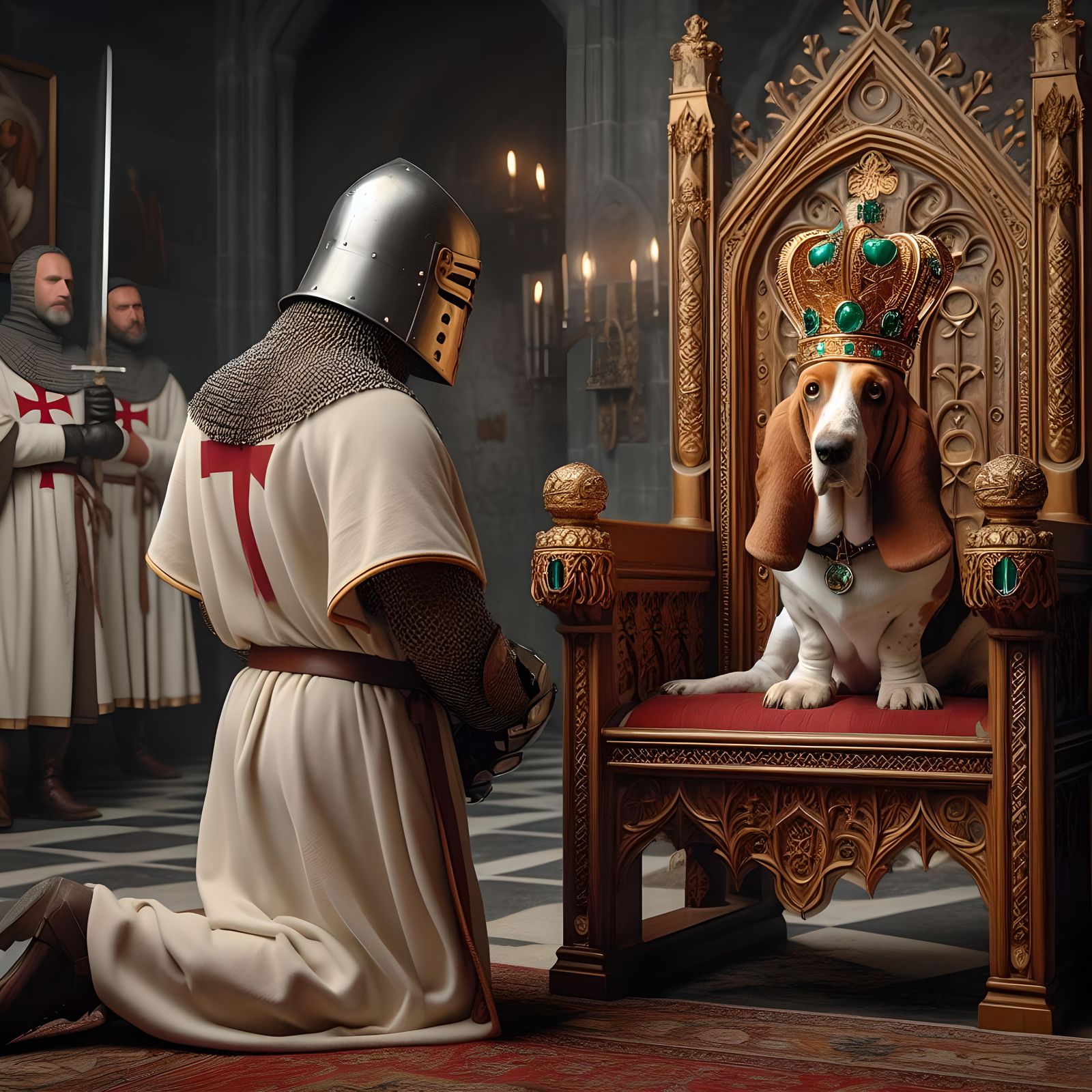 His Majesty King Basset and The Knights Templar
