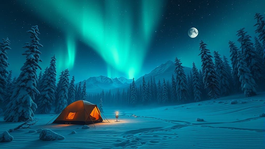 winter camping  by @Chippa