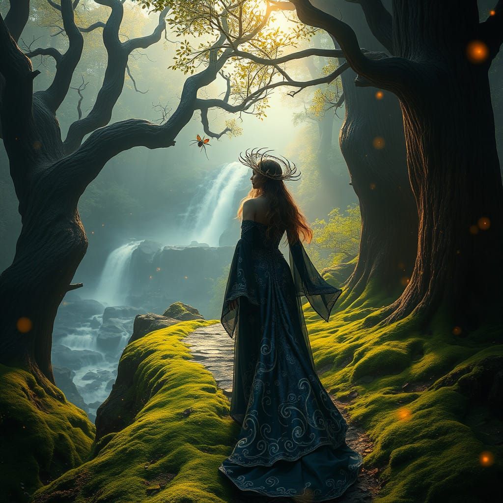 Enchantress in the woods (4) - Mystical Sorceress in an Ench...