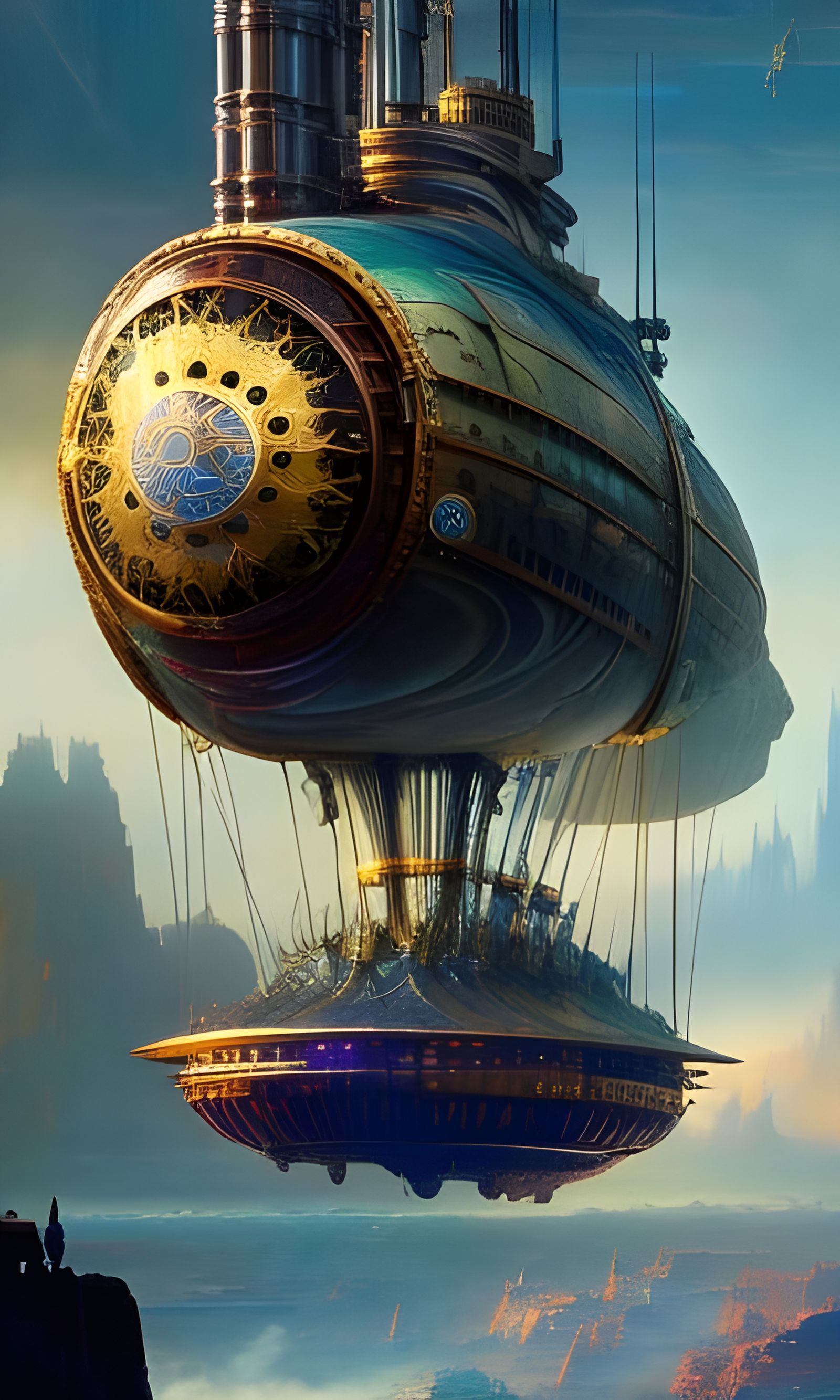 All aboard the night steam airship! Chooooo chooo