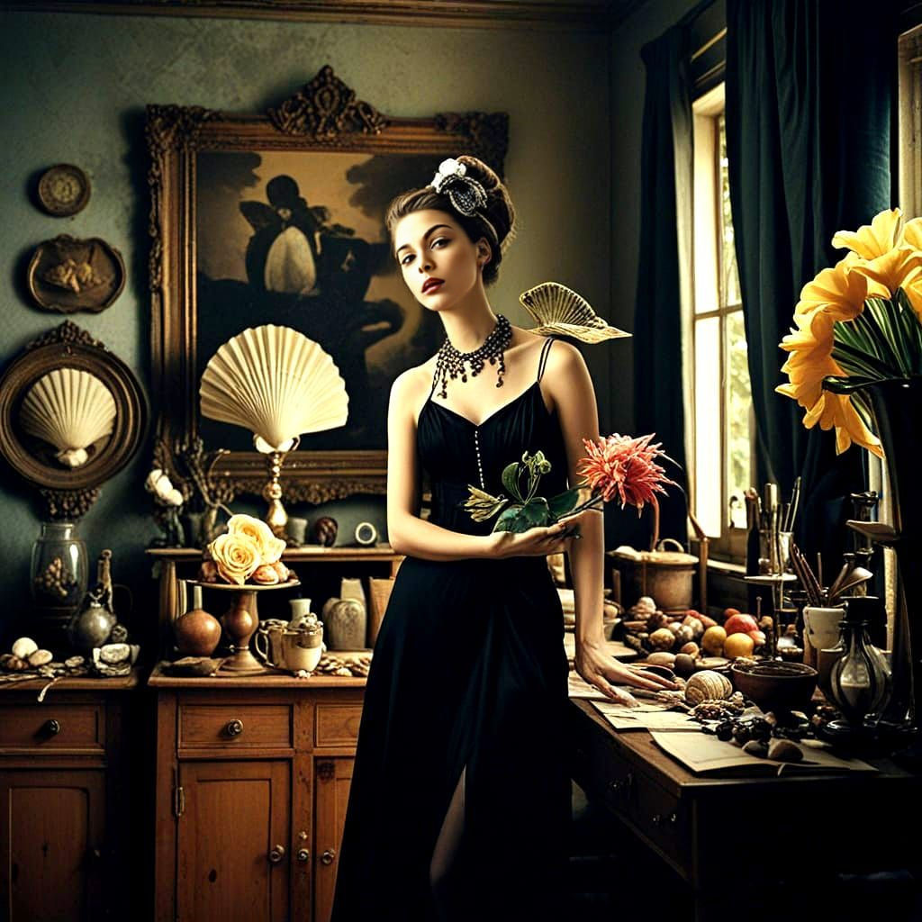 Vibrant Surrealistic Fantasy Scene