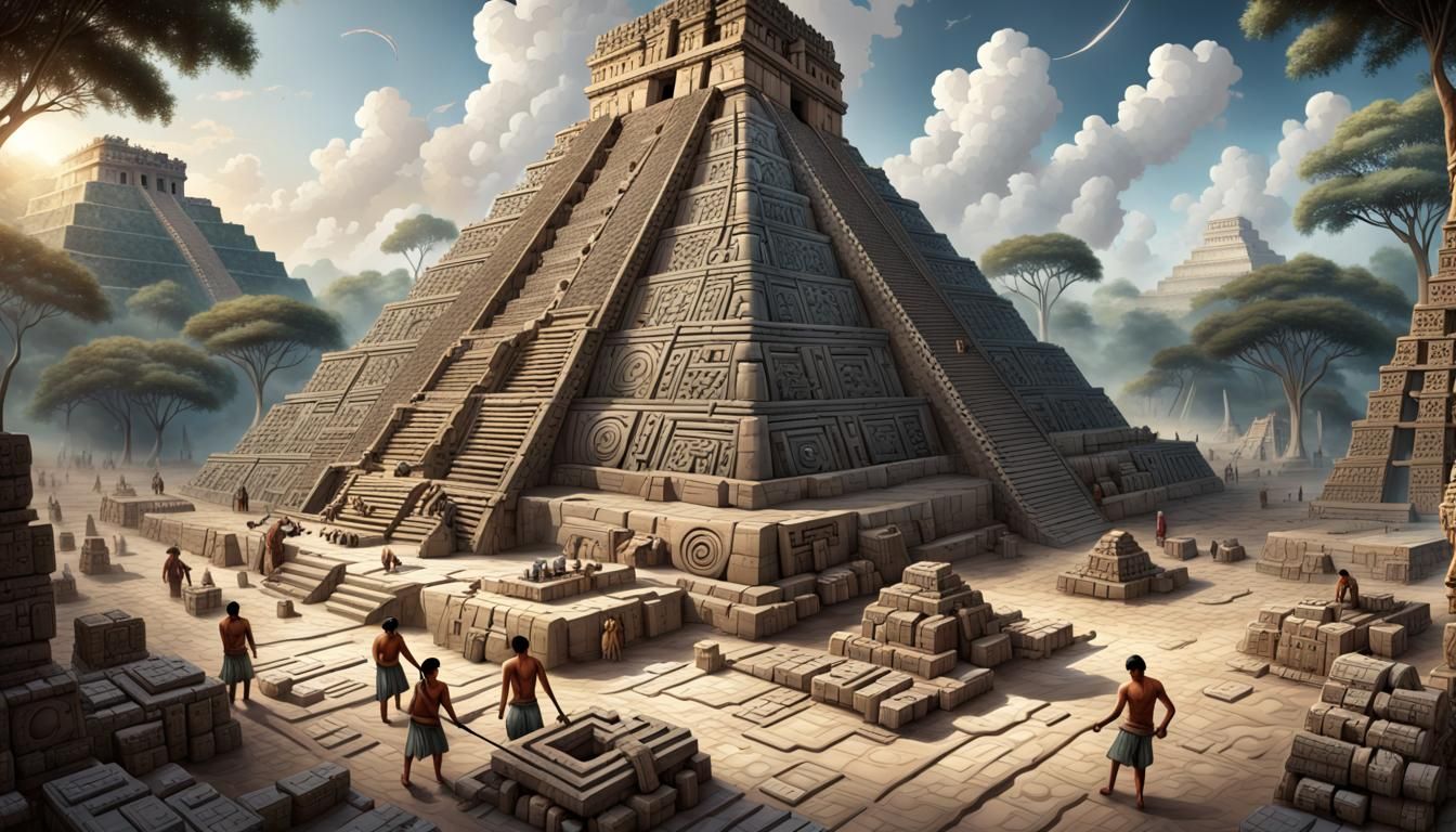 Mayan Temple - AI Generated Artwork - NightCafe Creator