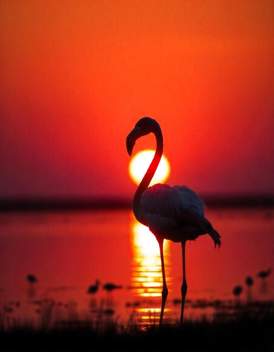 Flamands en Camargue