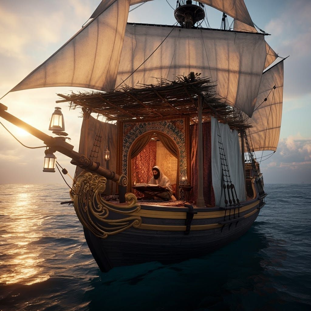 Majestic Sailing Vessel with Kosher Sukkah and Torah Study