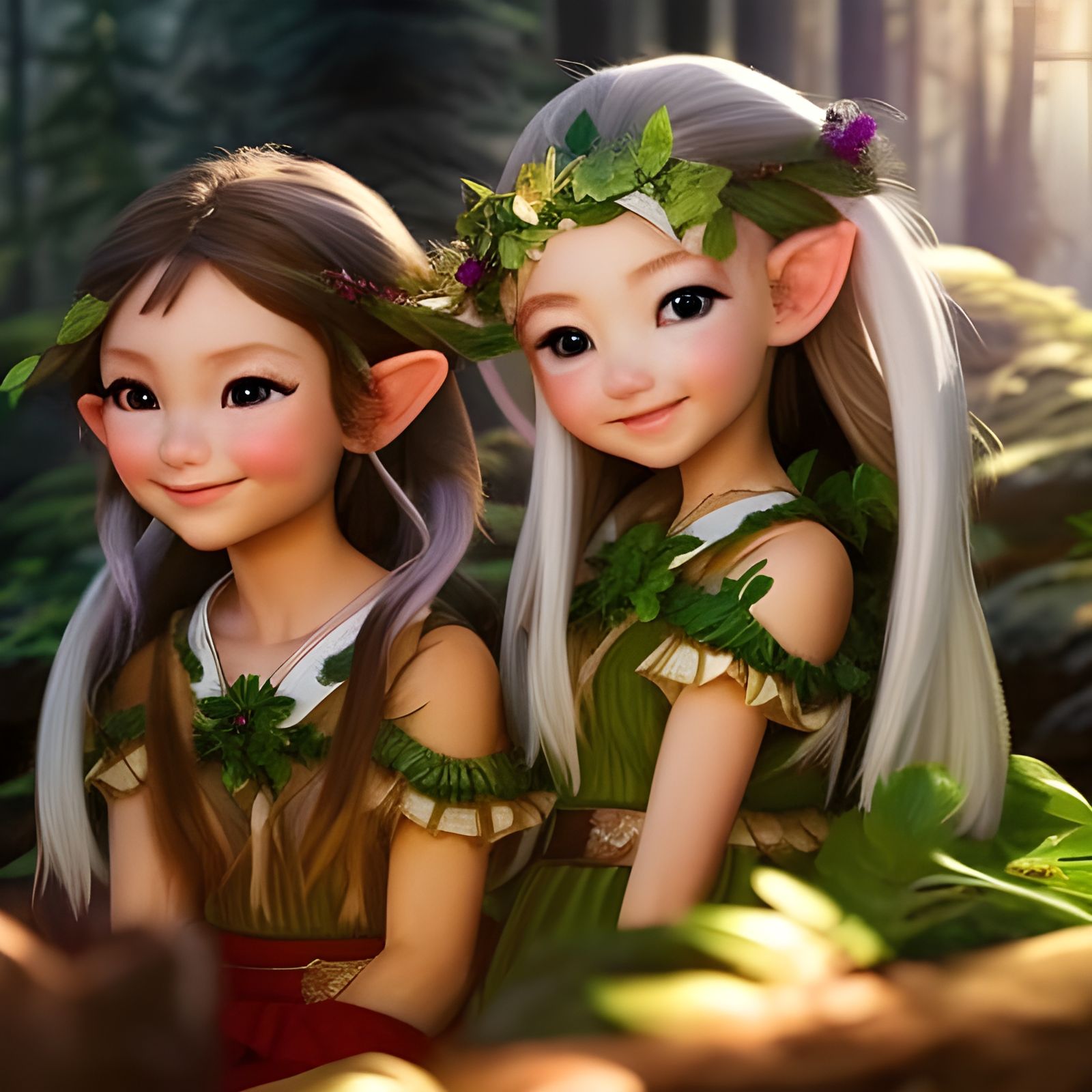 Two Little Elves  by @mike 