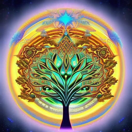 Tree of Life v1 - AI Generated Artwork - NightCafe Creator