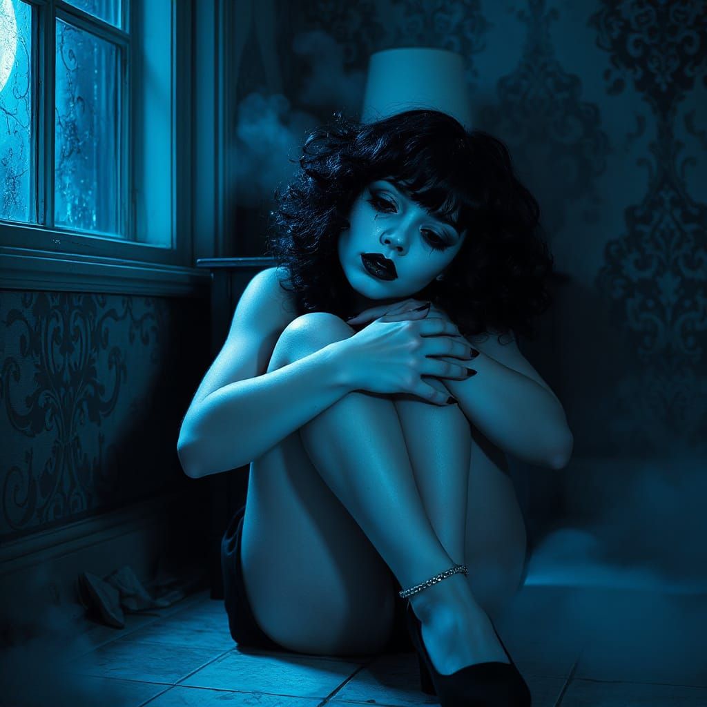 Ethereal Goth Melancholy in a Gothic Fantasy