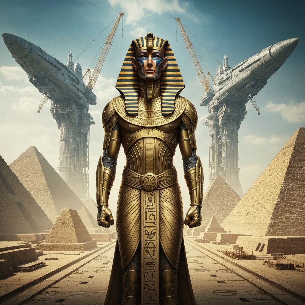 In this timeline, the ancient Egyptian civilization discovered and mastered advanced alien technology. ...  by @Demeter