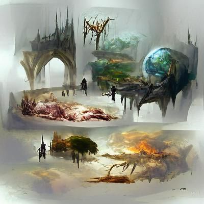  concept art A Dying Fantasy World
