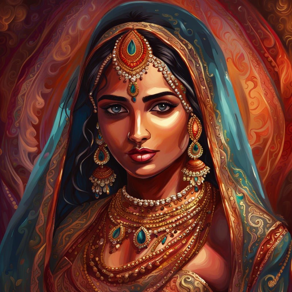 Indian bride  by @Sathyrael