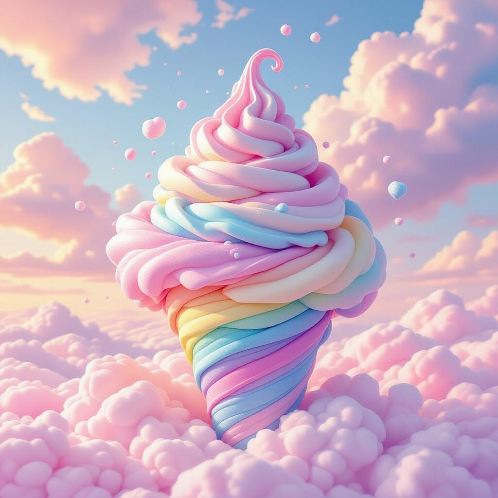 cotton candy and marshmallow hurricane  by @jeduardocwb