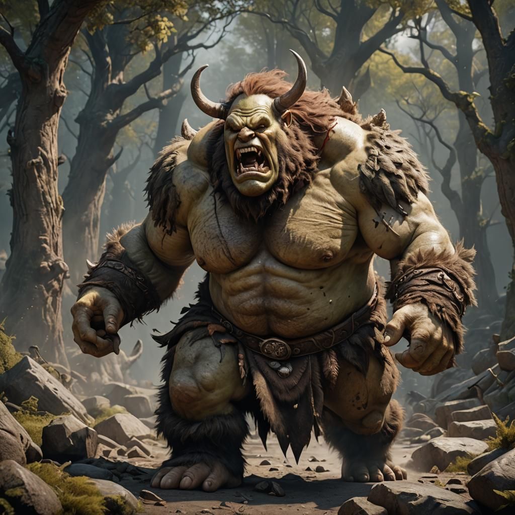 Angry ogre - AI Generated Artwork - NightCafe Creator