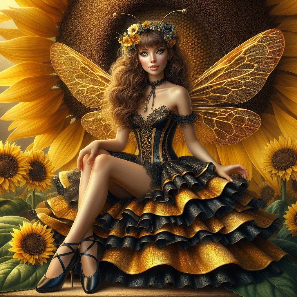 Bumblebee Sunflower Fairy (3)