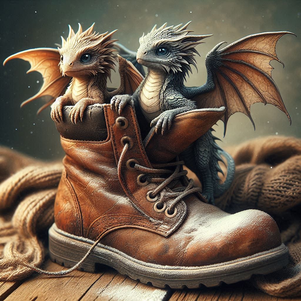 Little Dragons in boot