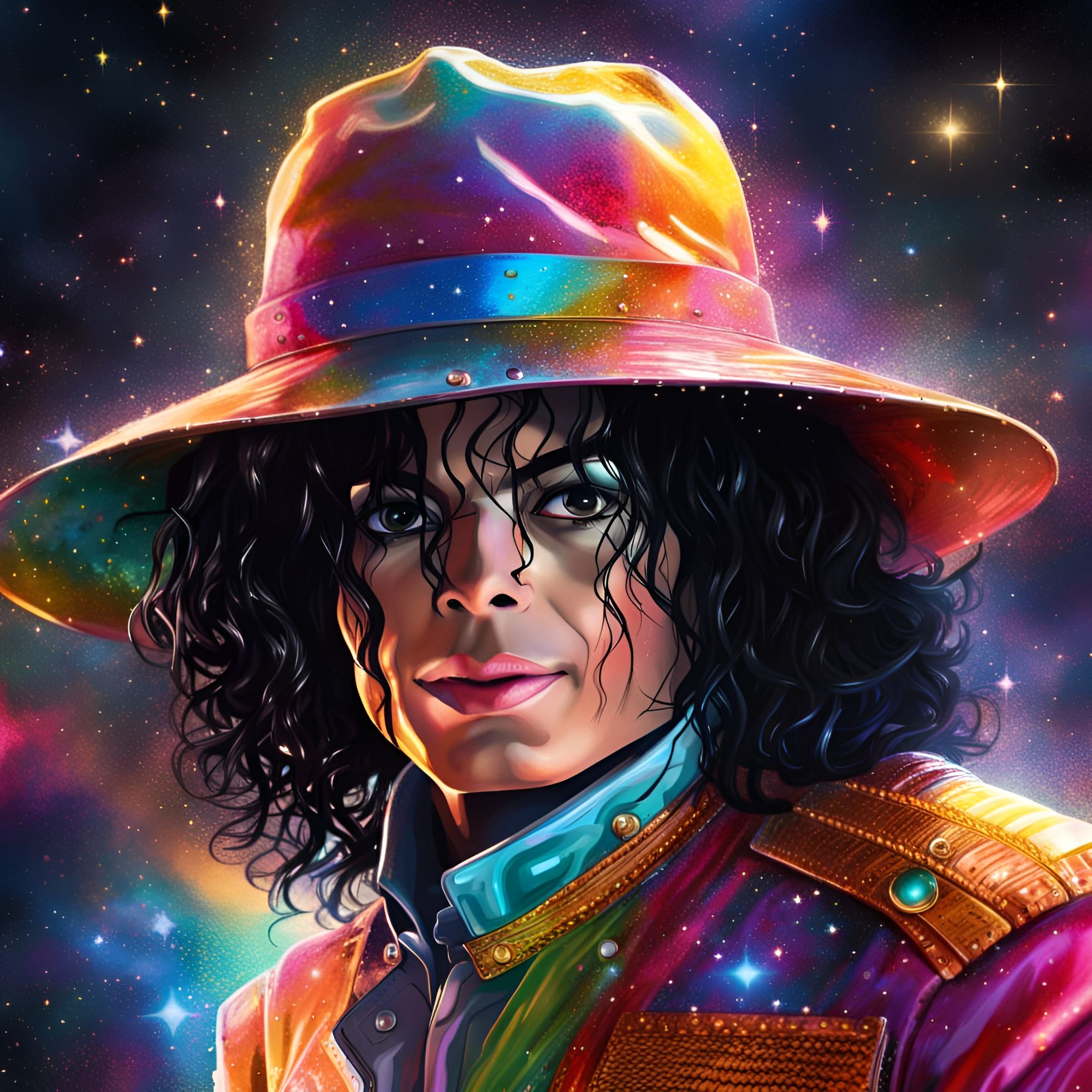 Spacescapes Michael jackson - AI Generated Artwork - NightCafe 