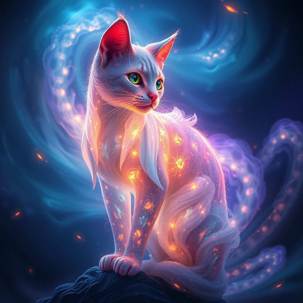 Cat of Light  by @Alex