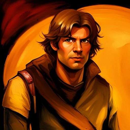 space pirate, sci-fi rogue, space adventurer, Han Solo