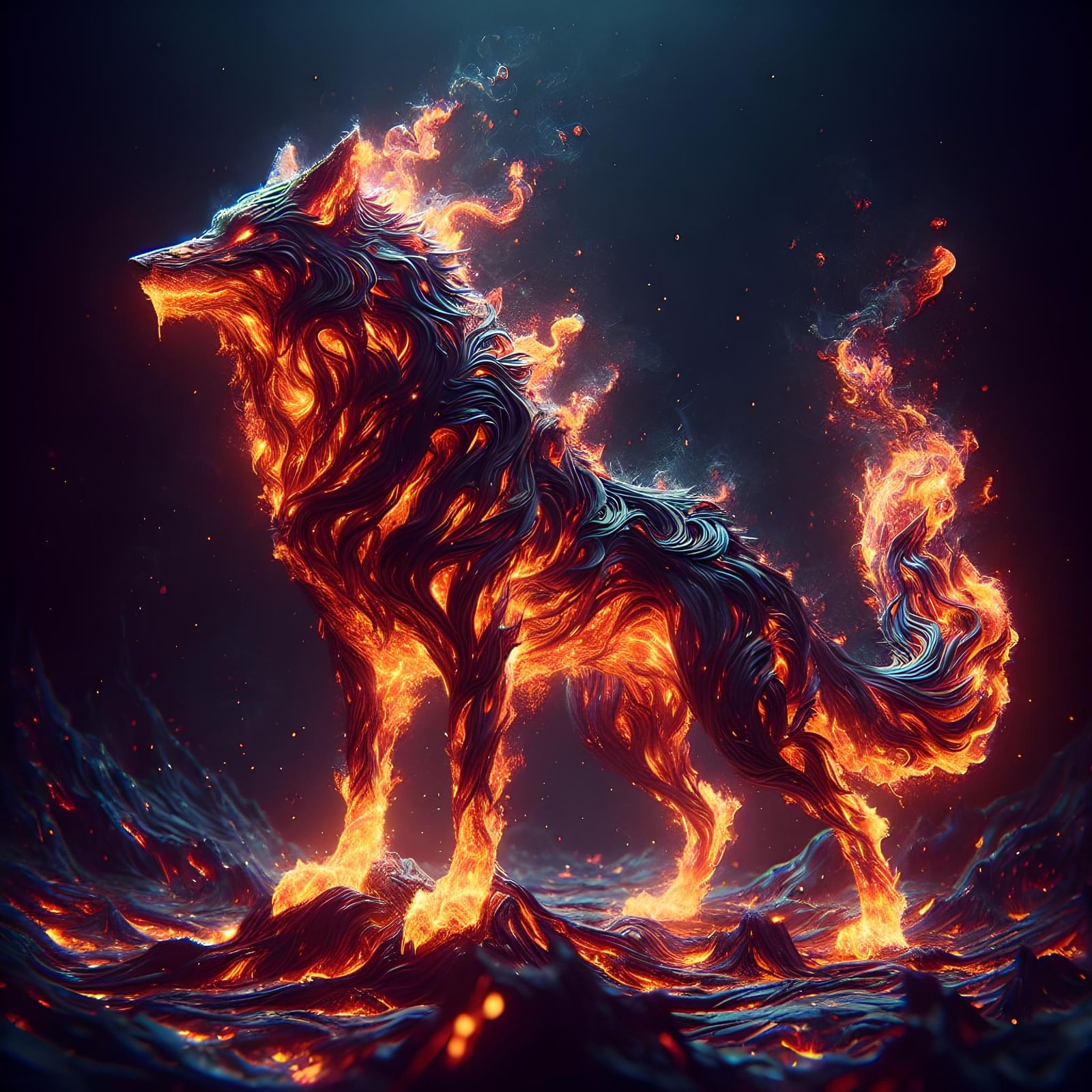 Lava Wolf