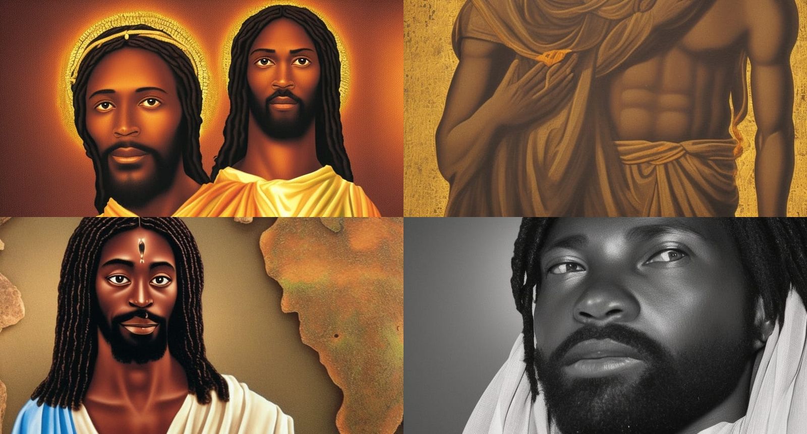 Highly detailed historically-accurate, high definition, photographic evidence of African jesus