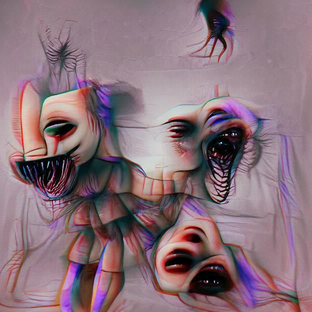 The Thing in my nightmares, made of screams and twisted thoughts