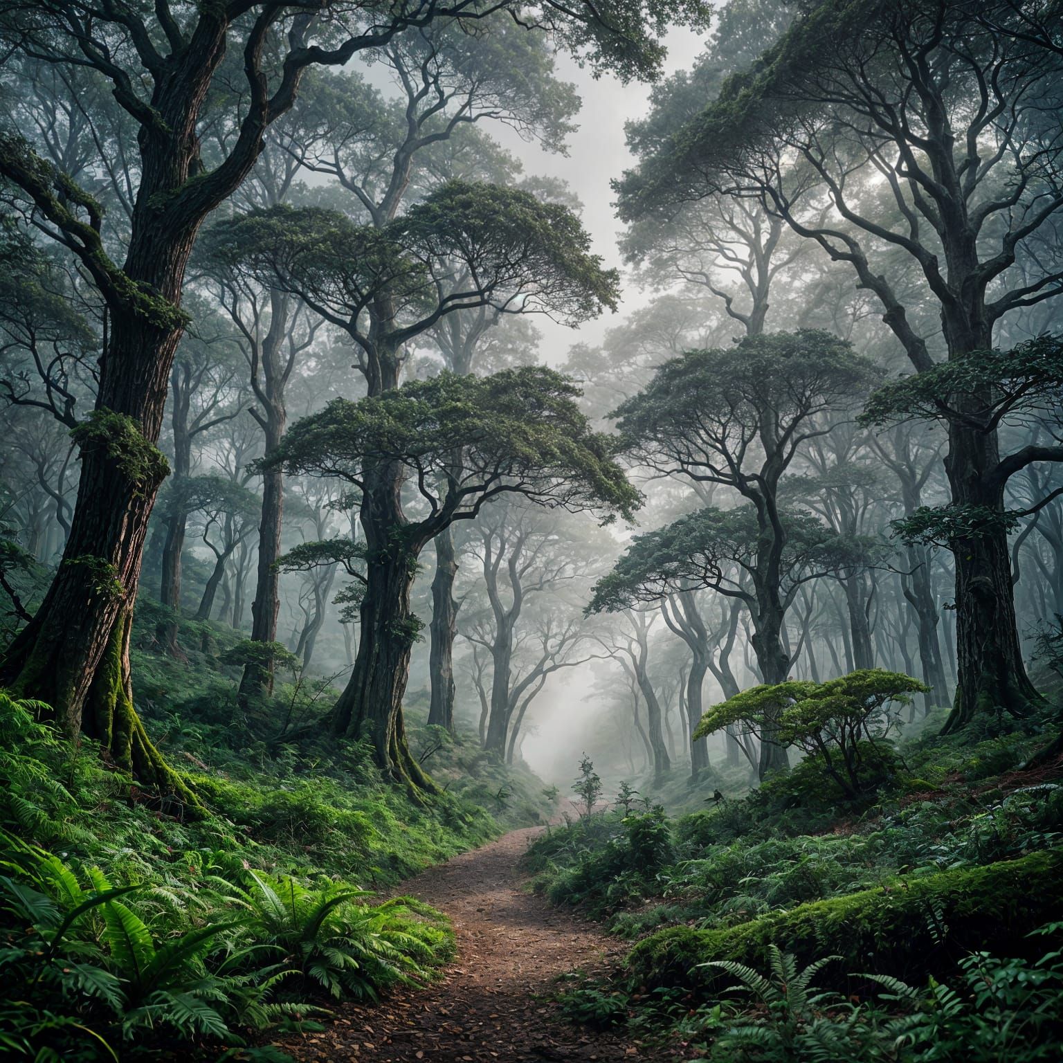 Foggy Forests  by @UniqueEternal