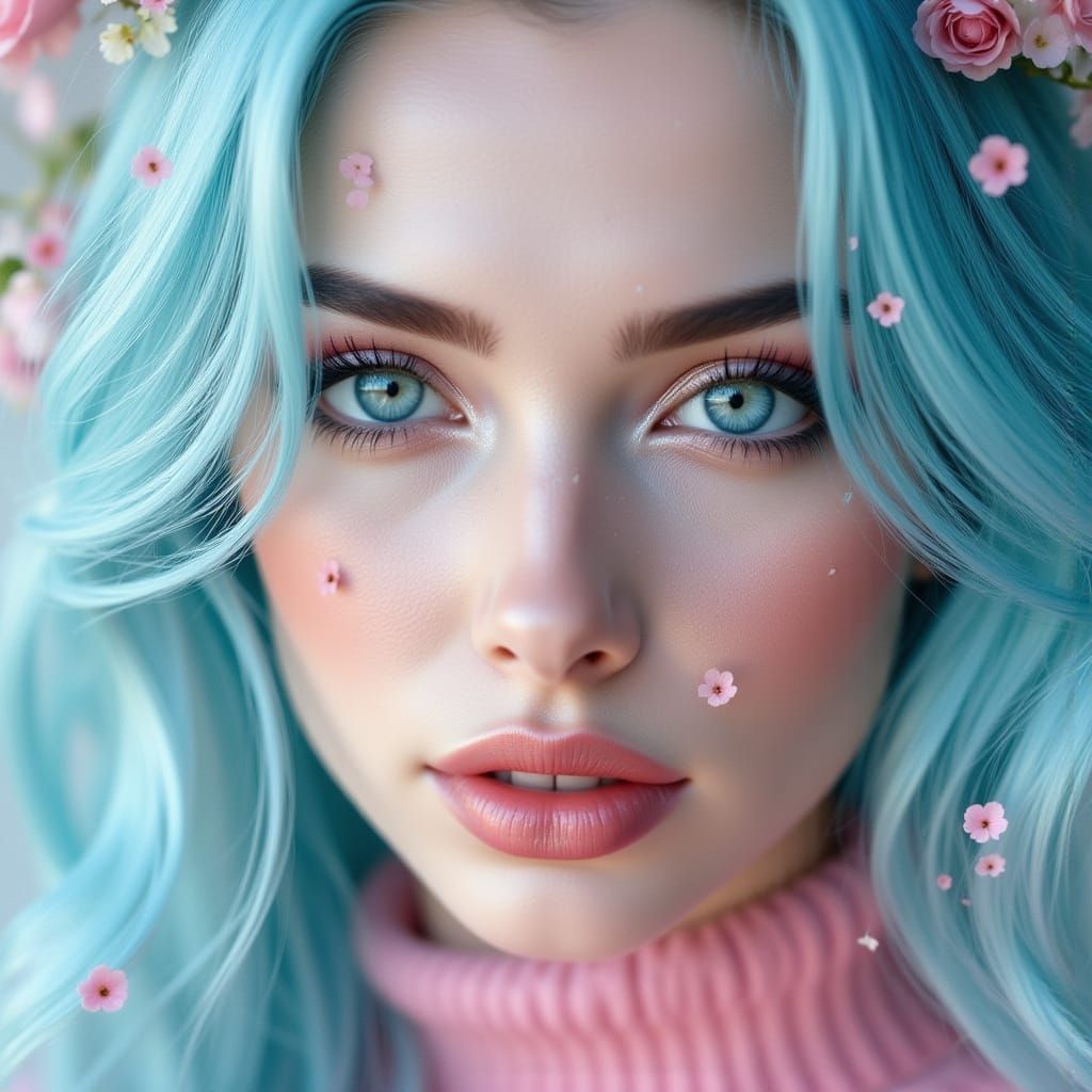 <lora:Surreal DE:1.0> <lora:Double Exposure Flux:1.0> <lora:Double Photoreal v2:1.0> <lora:GoldenHour:1.0> Gorgeous ai fantasy woman with ex...