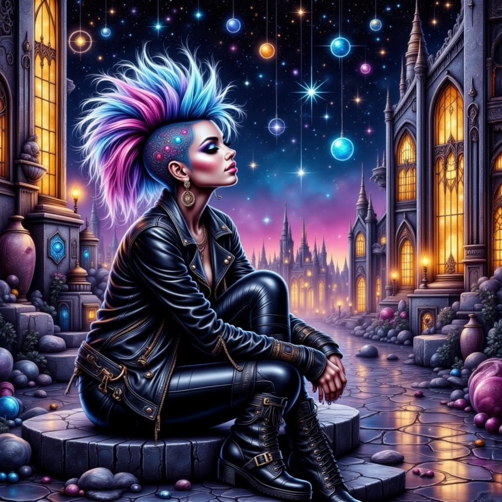 <lora:Hennie Punk:1.0>