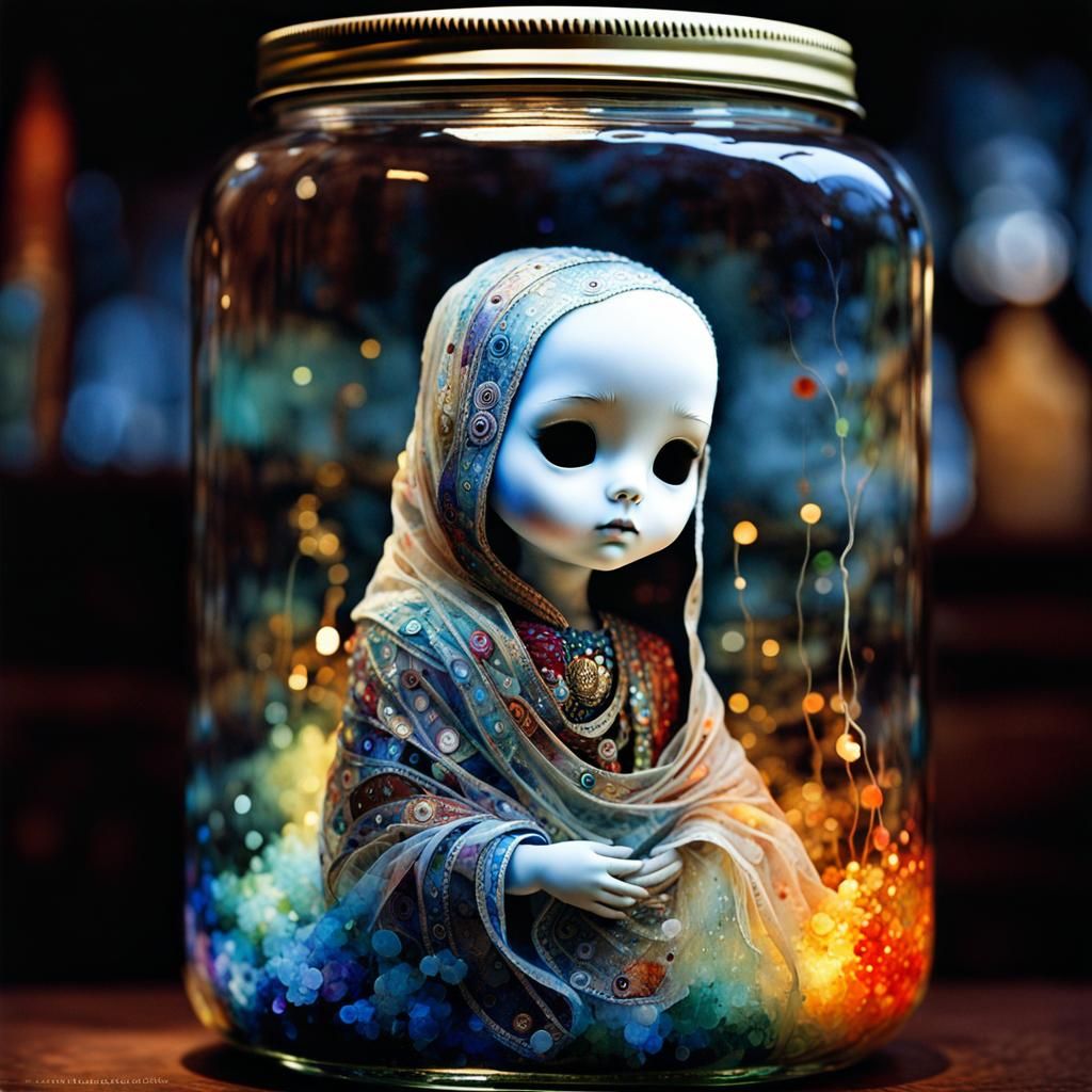 Little ghost in a jar