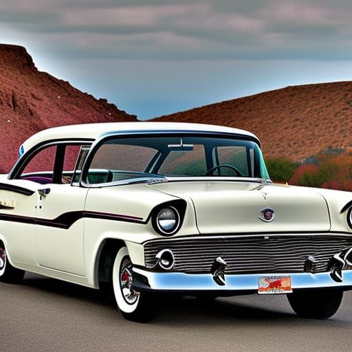 Desert White: 1950s Ford Fairlane
