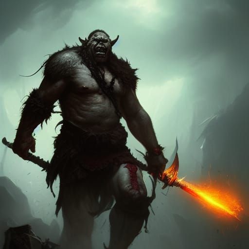Orc ready for battle