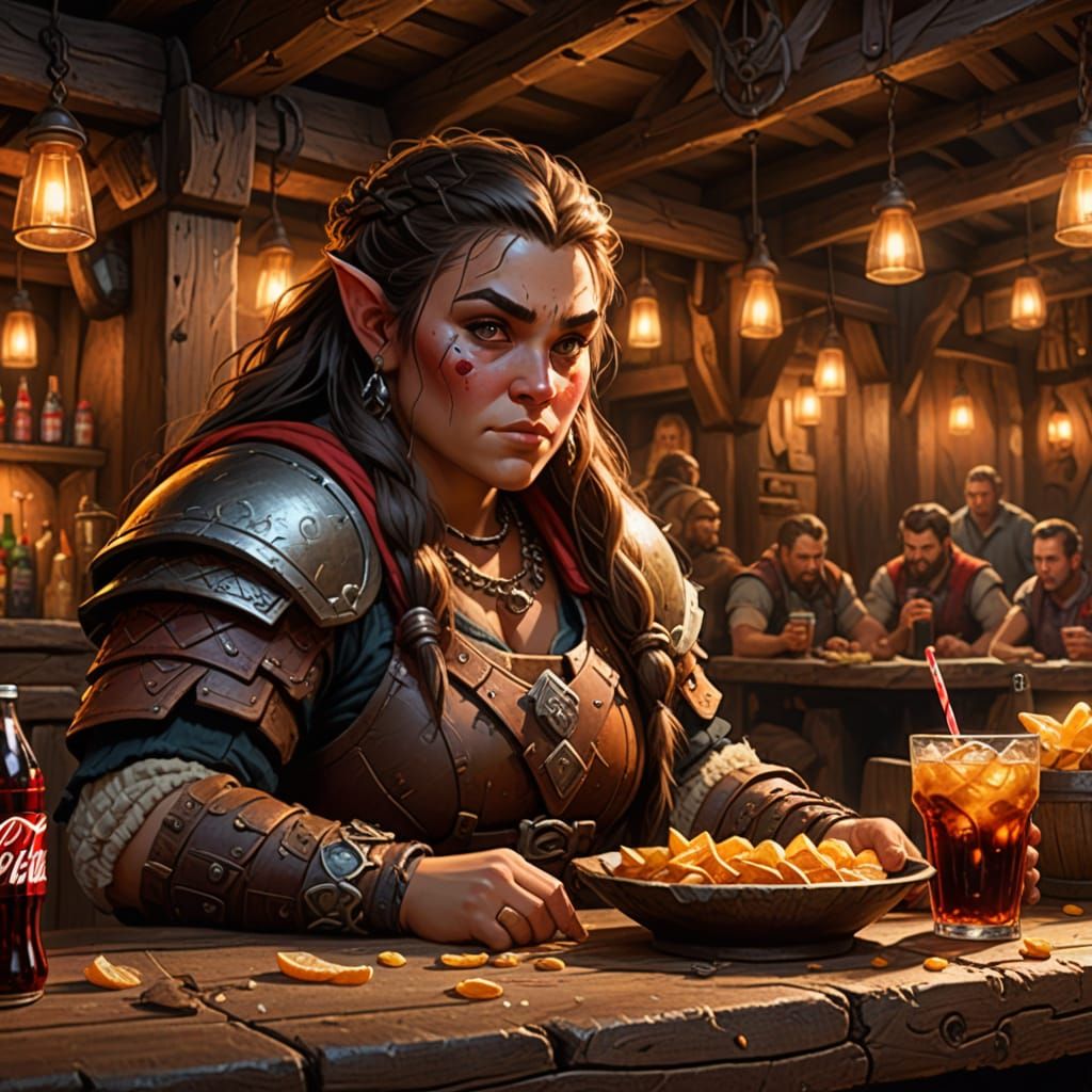 Food and Coca Cola  by @Poochamoo