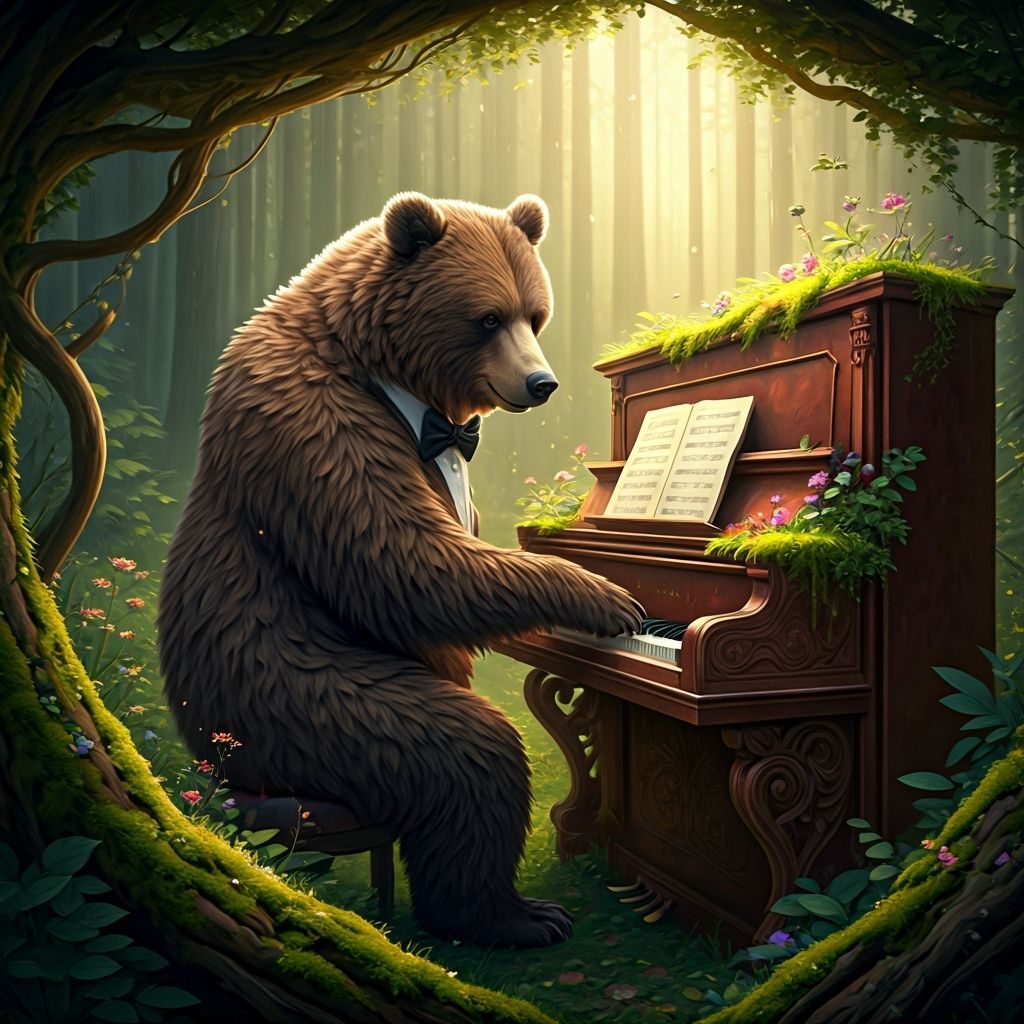 The bear and the piano