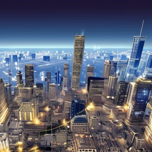 A flying city