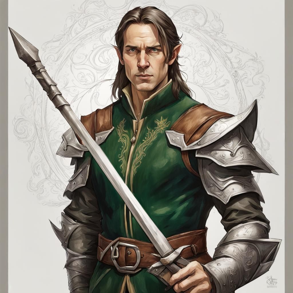 Matt Mercer, elf - AI Generated Artwork - NightCafe Creator