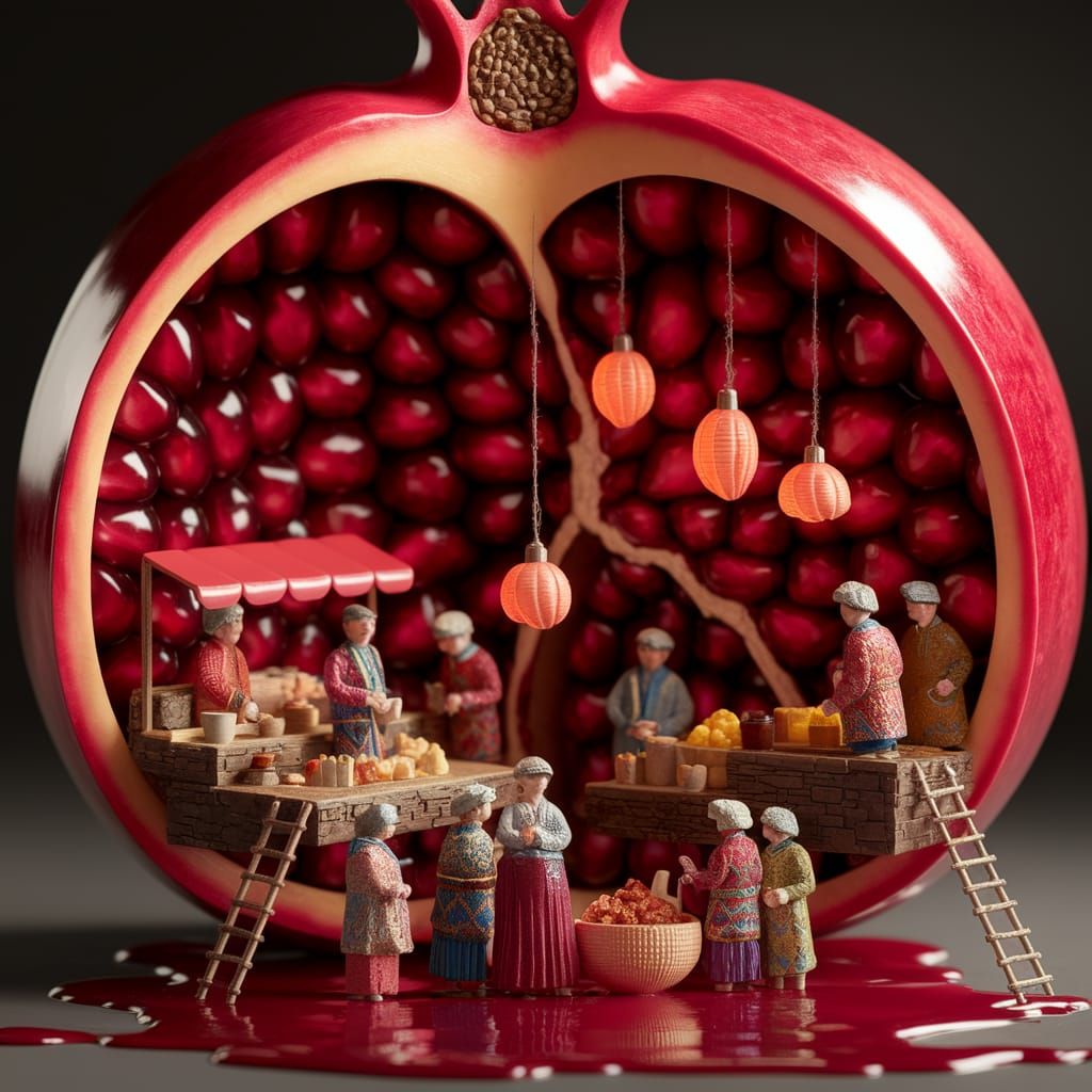 Pomegranate Market  by @SorinV